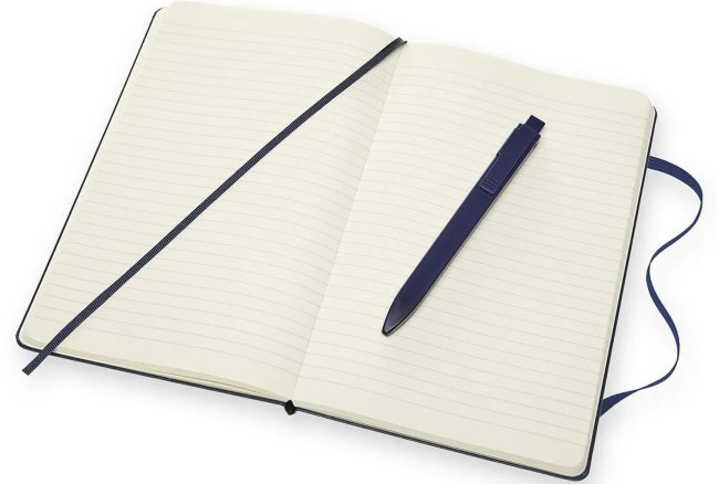 Набор Moleskine блокнот и ручка Go Pen Classic линейка, синий