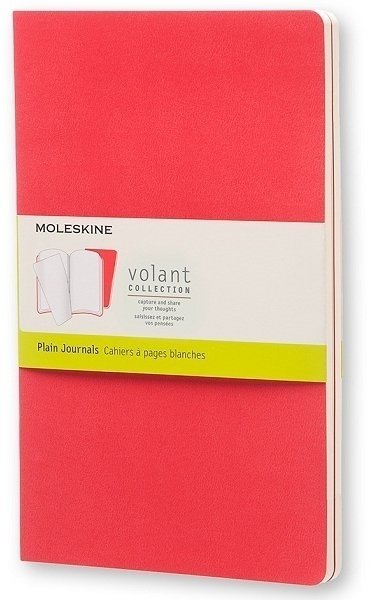 Блокнот Moleskine VOLANT POCKET, нелинованный, бордовый, красный (2шт) Блокнот Moleskine VOLANT POCKET, нелинованный, бордовый, красный (2шт)