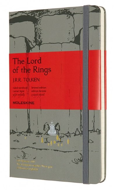 Блокнот Moleskine Limited Edition Lord of the Rings Large, линейка, серый Moria Блокнот Moleskine Limited Edition Lord of the Rings Large, линейка, серый Moria