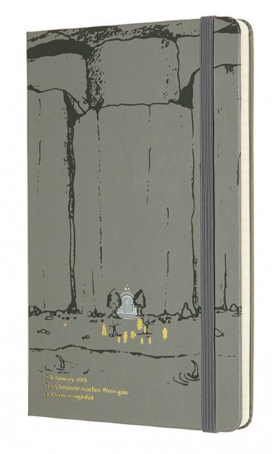 Блокнот Moleskine Limited Edition Lord of the Rings Large, линейка, серый Moria Блокнот Moleskine Limited Edition Lord of the Rings Large, линейка, серый Moria