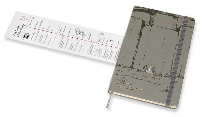 Блокнот Moleskine Limited Edition Lord of the Rings Large, линейка, серый Moria Блокнот Moleskine Limited Edition Lord of the Rings Large, линейка, серый Moria