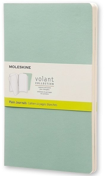Блокнот Moleskine VOLANT POCKET, нелинованный, светло-зеленый, темно-зеленый (2шт) Блокнот Moleskine VOLANT POCKET, нелинованный, светло-зеленый, темно-зеленый (2шт)
