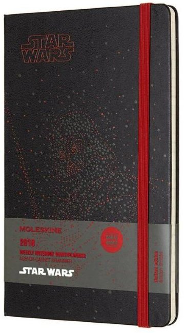Еженедельник Moleskine STAR WARS WKNT LE, черный Darth Vader