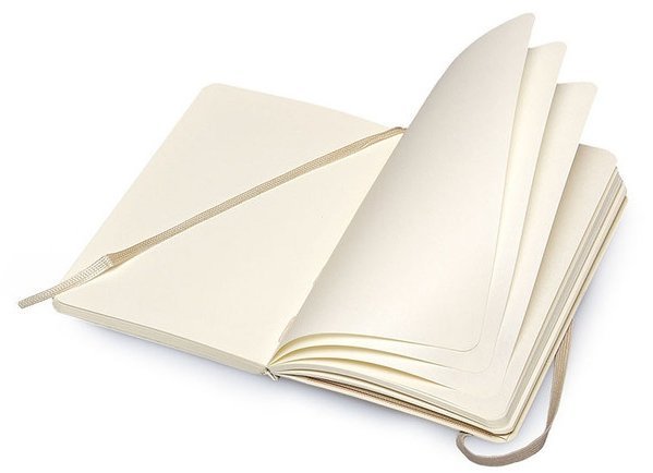 Блокнот Moleskine CLASSIC SOFT, нелинованный, бежевый