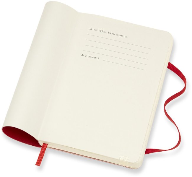 Еженедельник Moleskine ACADEMIC WKNT PKS, датированный на 18 месяцев, красный