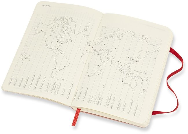 Еженедельник Moleskine ACADEMIC WKNT PKS, датированный на 18 месяцев, красный