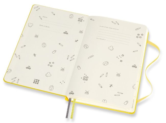 Блокнот Moleskine PASSION Baby Large, желтый, подарочная коробка