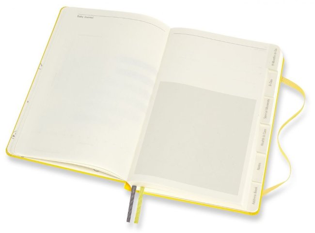 Блокнот Moleskine PASSION Baby Large, желтый, подарочная коробка