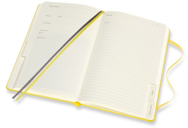 Блокнот Moleskine PASSION Baby Large, желтый, подарочная коробка