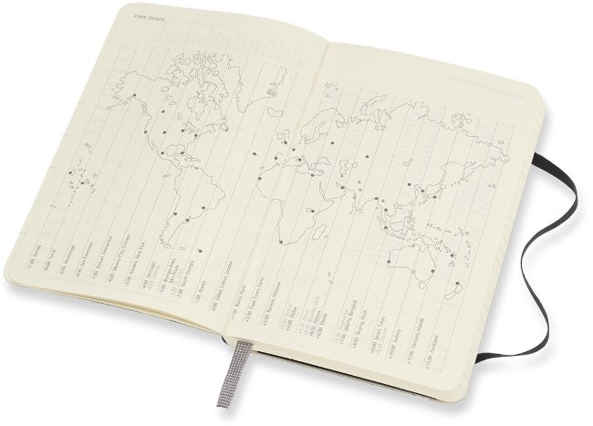 Еженедельник Moleskine ACADEMIC WKNT PKS, датированный на 18 месяцев, черный