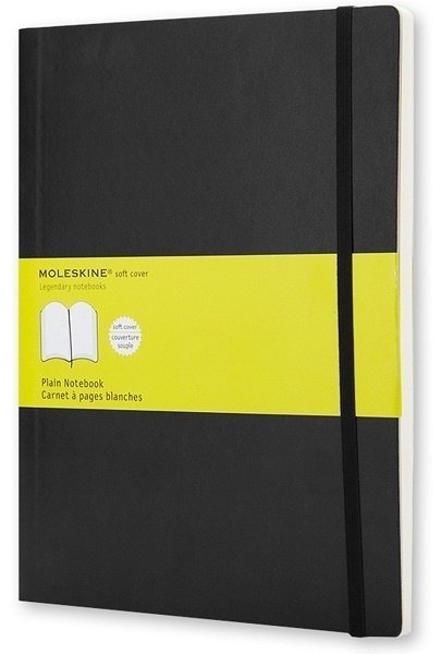 Блокнот Moleskine CLASSIC SOFT, нелинованный, черный Блокнот Moleskine CLASSIC SOFT, нелинованный, черный