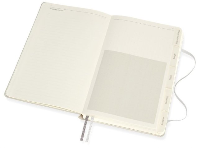 Блокнот Moleskine PASSION Wedding Large, светло серый, подарочная коробка Блокнот Moleskine PASSION Wedding Large, светло серый, подарочная коробка