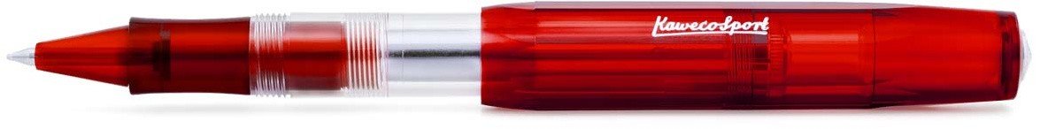 Ручка гелевая (роллер) Ice Sport 0.7мм красный прозрачный корпус