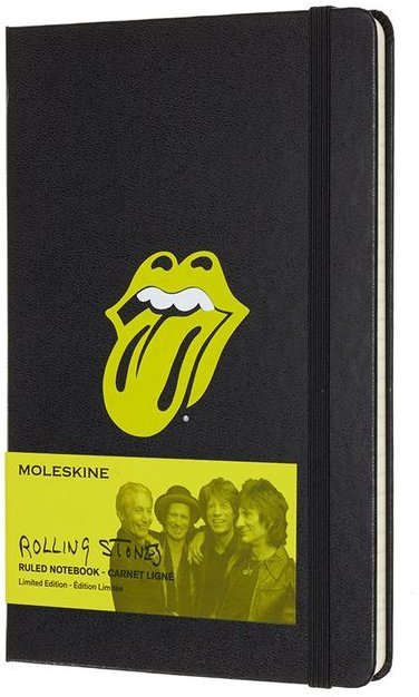 Блокнот Moleskine Limited Edition ROLLING STONES Large, линейка, черный