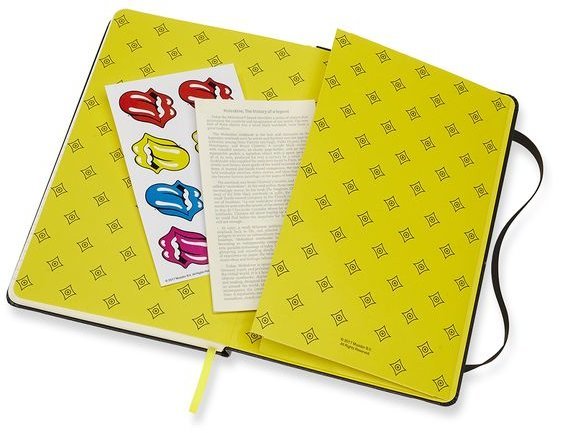 Блокнот Moleskine Limited Edition ROLLING STONES Large, линейка, черный