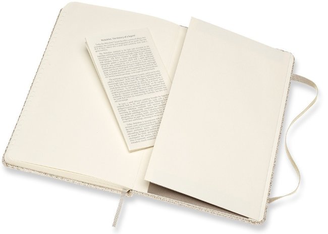 Блокнот Moleskine Limited Edition Blend 19 Large, линейка, бежевый/белый