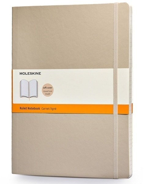 Блокнот Moleskine CLASSIC SOFT, линейка, бежевый