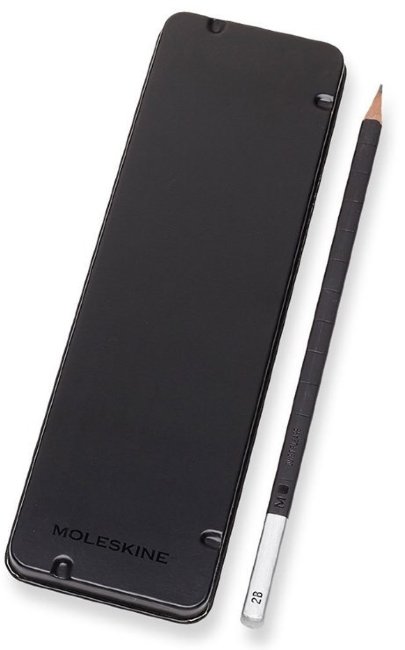 Набор карандашей чернографитовых Moleskine DRAWING SET (5 кар.H/HB/2B/4B/6B) коробка металлическая