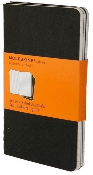 Блокнот Moleskine CAHIER JOURNAL POCKET, линейка, черный (3шт) Блокнот Moleskine CAHIER JOURNAL POCKET, линейка, черный (3шт)