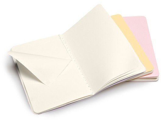 Блокнот Moleskine CAHIER JOURNAL POCKET, нелинованный, черный (3шт)