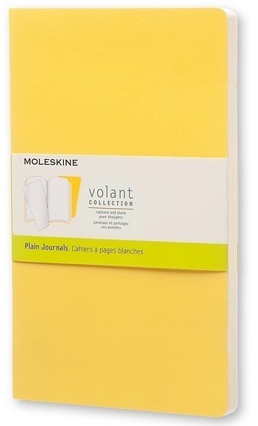 Блокнот Moleskine VOLANT LARGE, нелинованный, желтый, темно-желтый (2шт) Блокнот Moleskine VOLANT LARGE, нелинованный, желтый, темно-желтый (2шт)