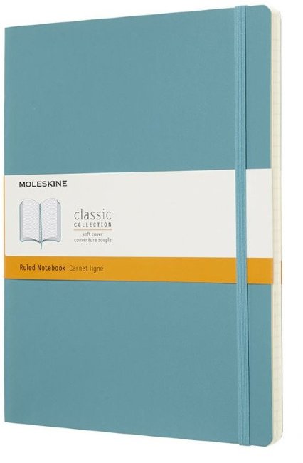 Блокнот Moleskine CLASSIC SOFT XLarge, линейка, голубой Блокнот Moleskine CLASSIC SOFT XLarge, линейка, голубой