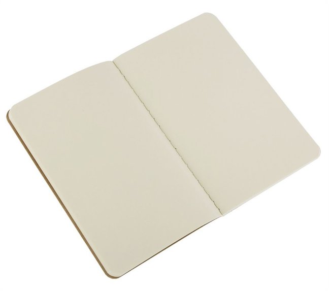 Блокнот Moleskine CAHIER JOURNAL POCKET, нелинованный, бежевый (3шт)