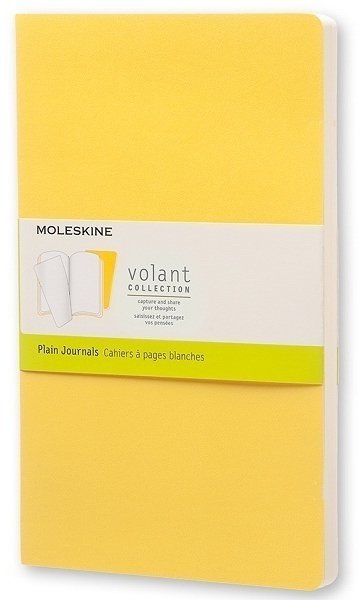 Блокнот Moleskine VOLANT LARGE, нелинованный, желтый, темно-желтый (2шт) Блокнот Moleskine VOLANT LARGE, нелинованный, желтый, темно-желтый (2шт)