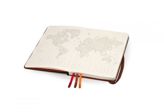 Блокнот Moleskine VOYAGEUR, коричневый