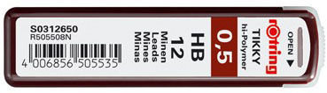 Грифель Rotring Tikky 0.5мм HB (12 грифелей) Грифель Rotring Tikky 0.5мм HB (12 грифелей)