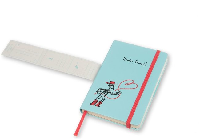 Блокнот Moleskine TOY STORY POCKET Limited Edition, линейка, голубой