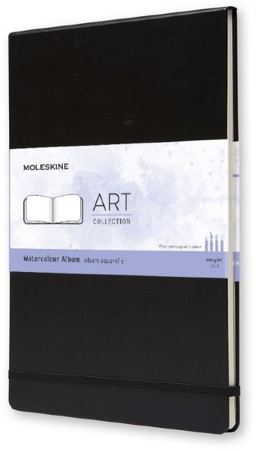 Блокнот для акварели Moleskine CLASSIC WATERCOLOUR A4, черный Блокнот для акварели Moleskine CLASSIC WATERCOLOUR A4, черный
