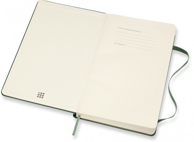 Ежедневник Moleskine CLASSIC Large 130х210мм 400стр. зеленый