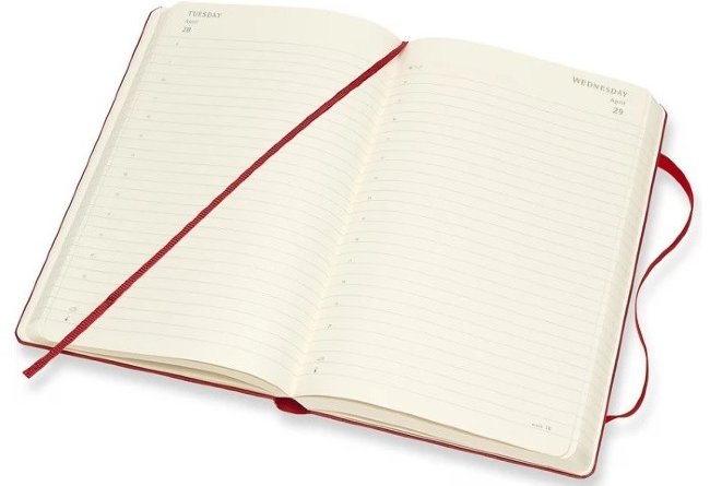 Ежедневник Moleskine CLASSIC Large 130х210мм 400стр. красный