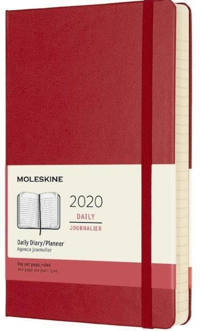 Ежедневник Moleskine CLASSIC Large 130х210мм 400стр. красный