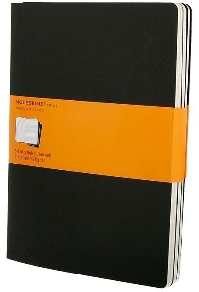 Блокнот Moleskine CAHIER JOURNAL XLarge, линейка, черный (3шт) Блокнот Moleskine CAHIER JOURNAL XLarge, линейка, черный (3шт)
