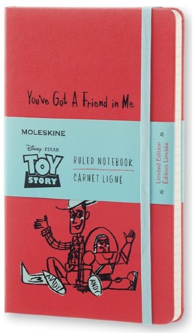 Блокнот Moleskine TOY STORY LARGE Limited Edition, линейка, красный