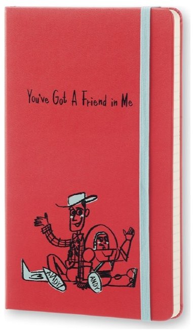 Блокнот Moleskine TOY STORY LARGE Limited Edition, линейка, красный