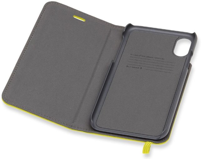 Чехол-книжка Moleskine для Apple iPhone X IPHXXX, желтый Чехол-книжка Moleskine для Apple iPhone X IPHXXX, желтый