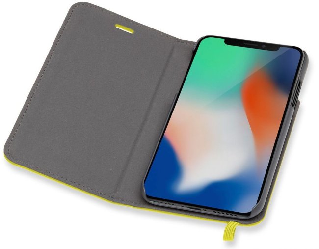 Чехол-книжка Moleskine для Apple iPhone X IPHXXX, желтый Чехол-книжка Moleskine для Apple iPhone X IPHXXX, желтый