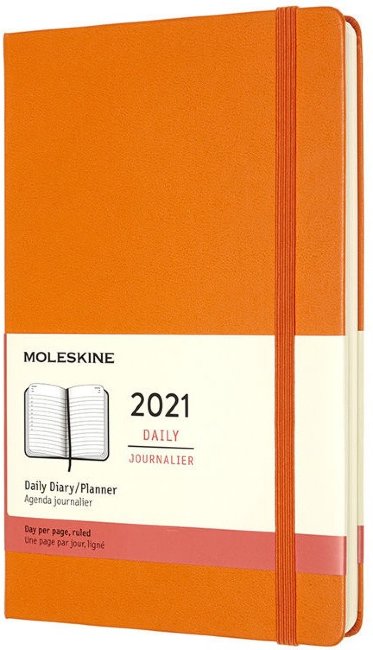 Ежедневник Moleskine CLASSIC Large 130х210мм 400стр. оранжевый Ежедневник Moleskine CLASSIC Large 130х210мм 400стр. оранжевый