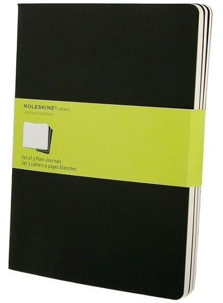 Блокнот Moleskine CAHIER JOURNAL XLarge, нелинованный, черный (3шт) Блокнот Moleskine CAHIER JOURNAL XLarge, нелинованный, черный (3шт)