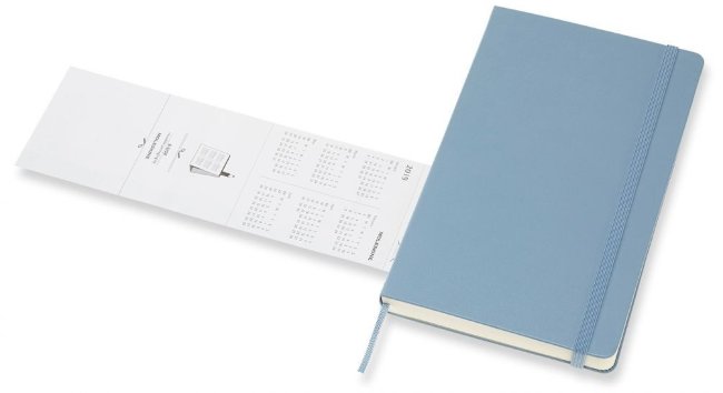 Ежедневник Moleskine CLASSIC Large, синий пепел