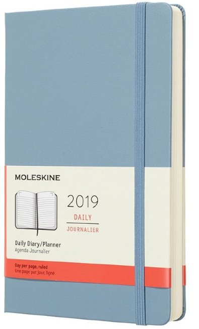 Ежедневник Moleskine CLASSIC Large, синий пепел