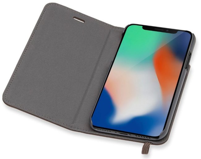 Чехол-книжка Moleskine для Apple iPhone X IPHXXX, коричневый