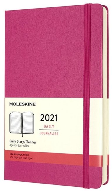 Ежедневник Moleskine CLASSIC Large 130х210мм 400стр. фуксия