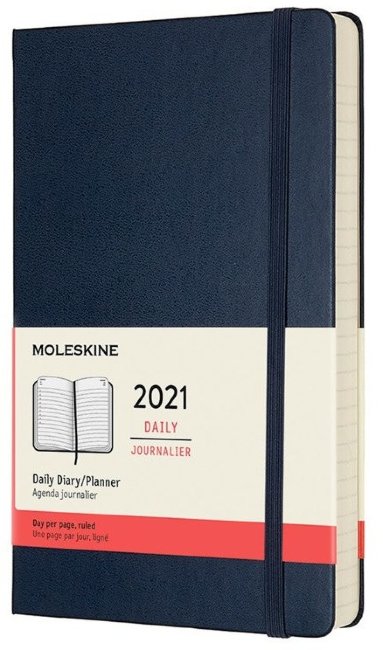 Ежедневник Moleskine CLASSIC Large 130х210мм 400стр. синий сапфир