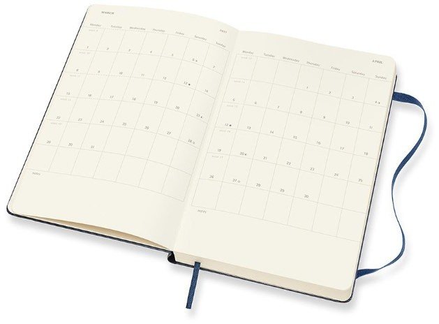 Ежедневник Moleskine CLASSIC Large 130х210мм 400стр. синий сапфир