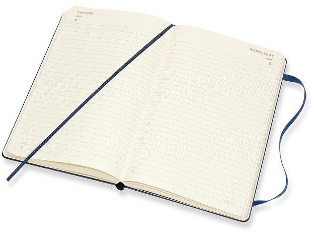 Ежедневник Moleskine CLASSIC Large 130х210мм 400стр. синий сапфир