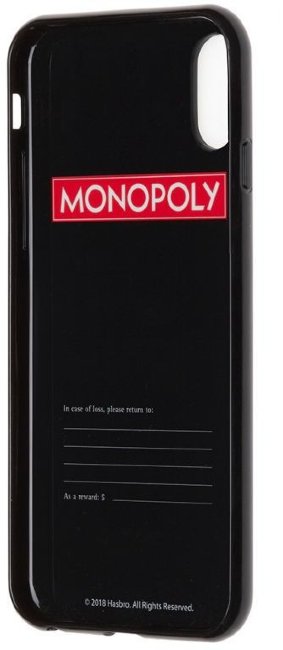 Чехол (клип-кейс) Moleskine для Apple iPhone X IPHXXX MONOPOLY Icons, черный/рисунок